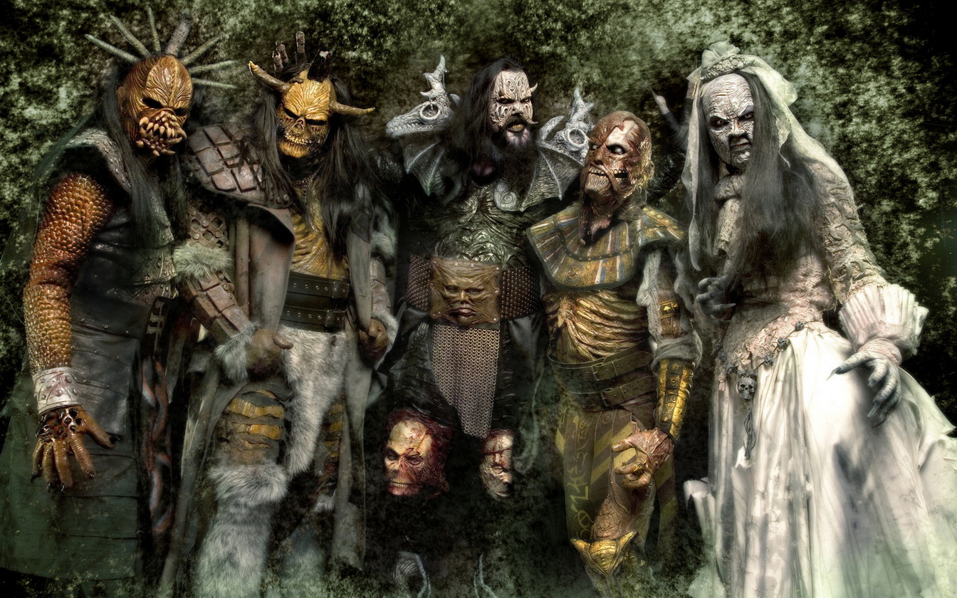 1344x840, 539 Kb / монстры, маски, лорди, lordi,