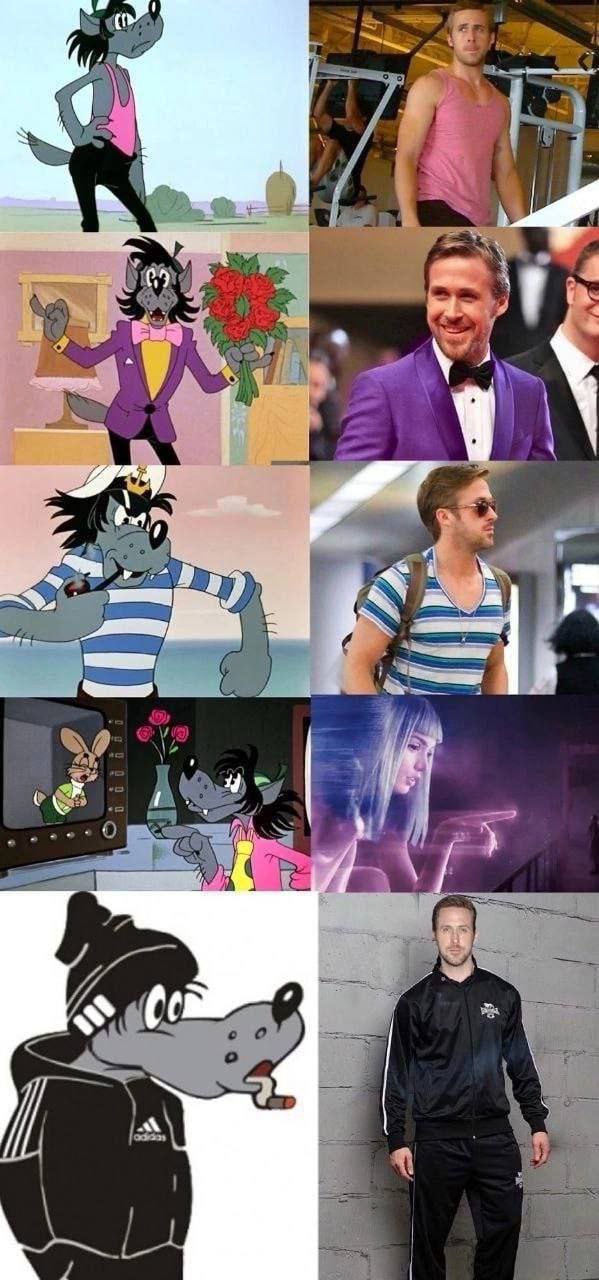 599x1280, 129 Kb / Волк, ну погоди, Райан Гослинг, Ryan Gosling