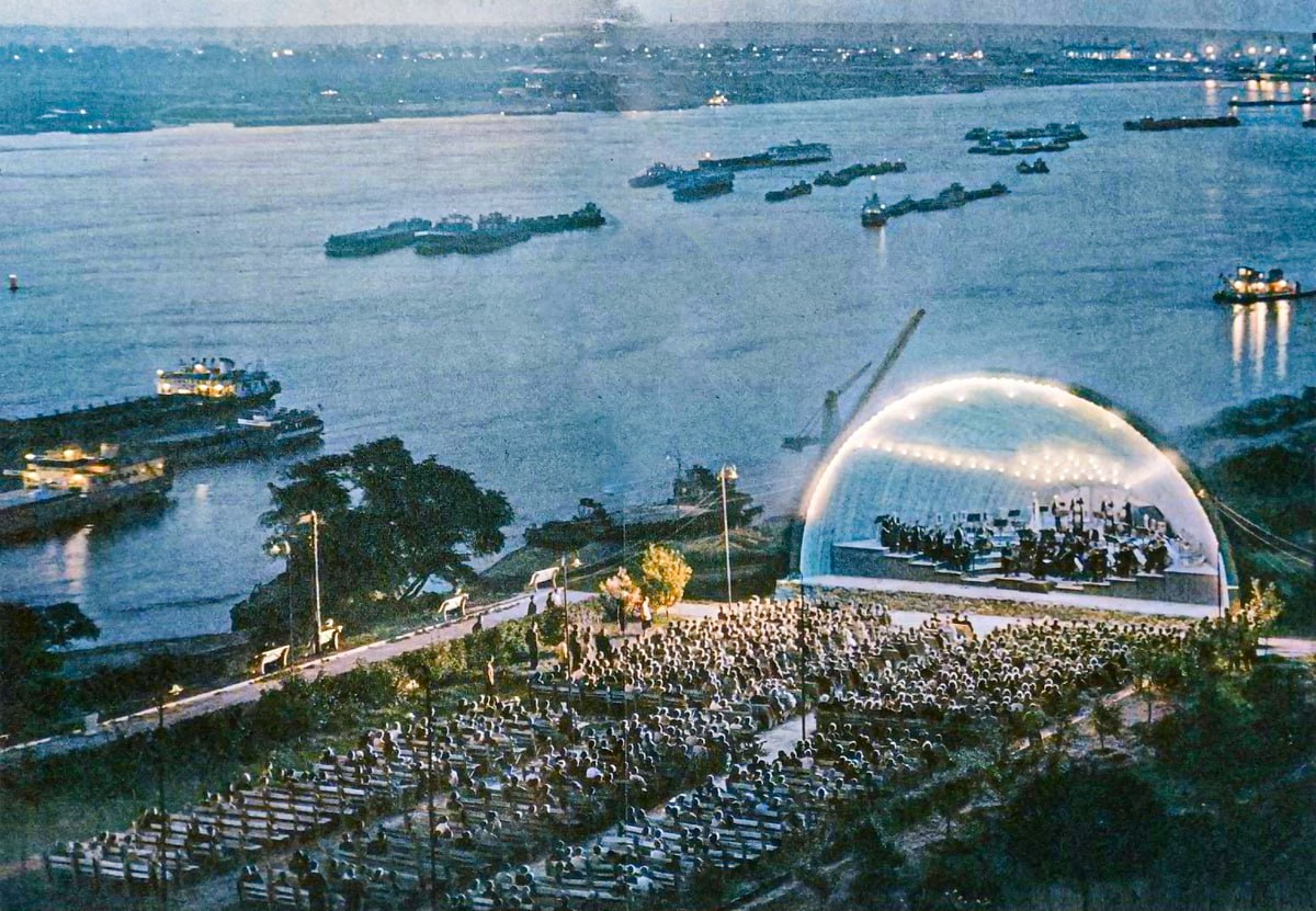 1200x831, 269 Kb / СССР, река, Волга, сцена, концерт