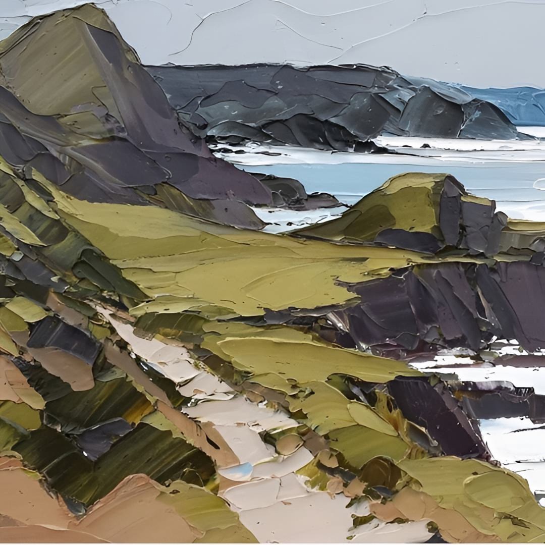 1080x1080, 274 Kb / Matthew Snowden, живопись, берег