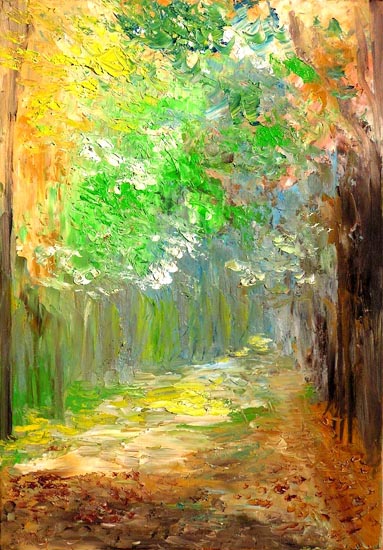 383x550, 89 Kb / лес, тропинка, деревца