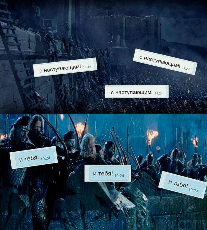 700x778, 103 Kb / Властелин колец, крепость, стена, осада, наступление, орки, лук, стрелы, лестница