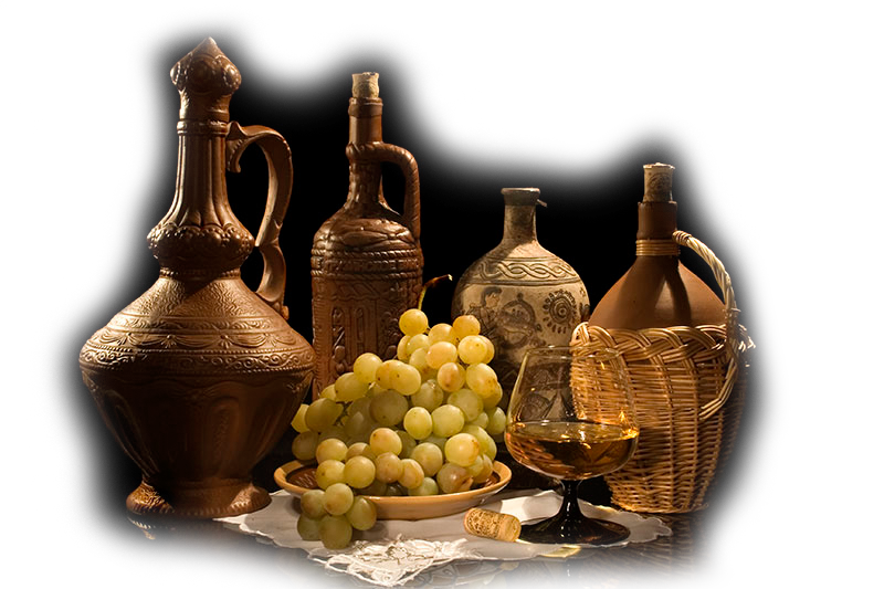 800x533, 512 Kb / амфора,бутыль,виноград,платок,стакан