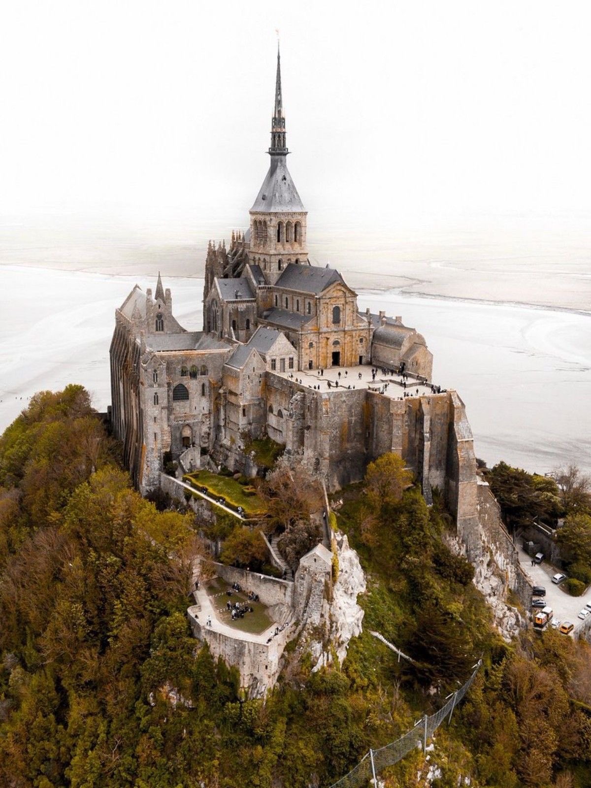 1200x1600, 373 Kb / Мон-Сен-Мишель, Замок, Франция, остров, крепость, Нормандия
