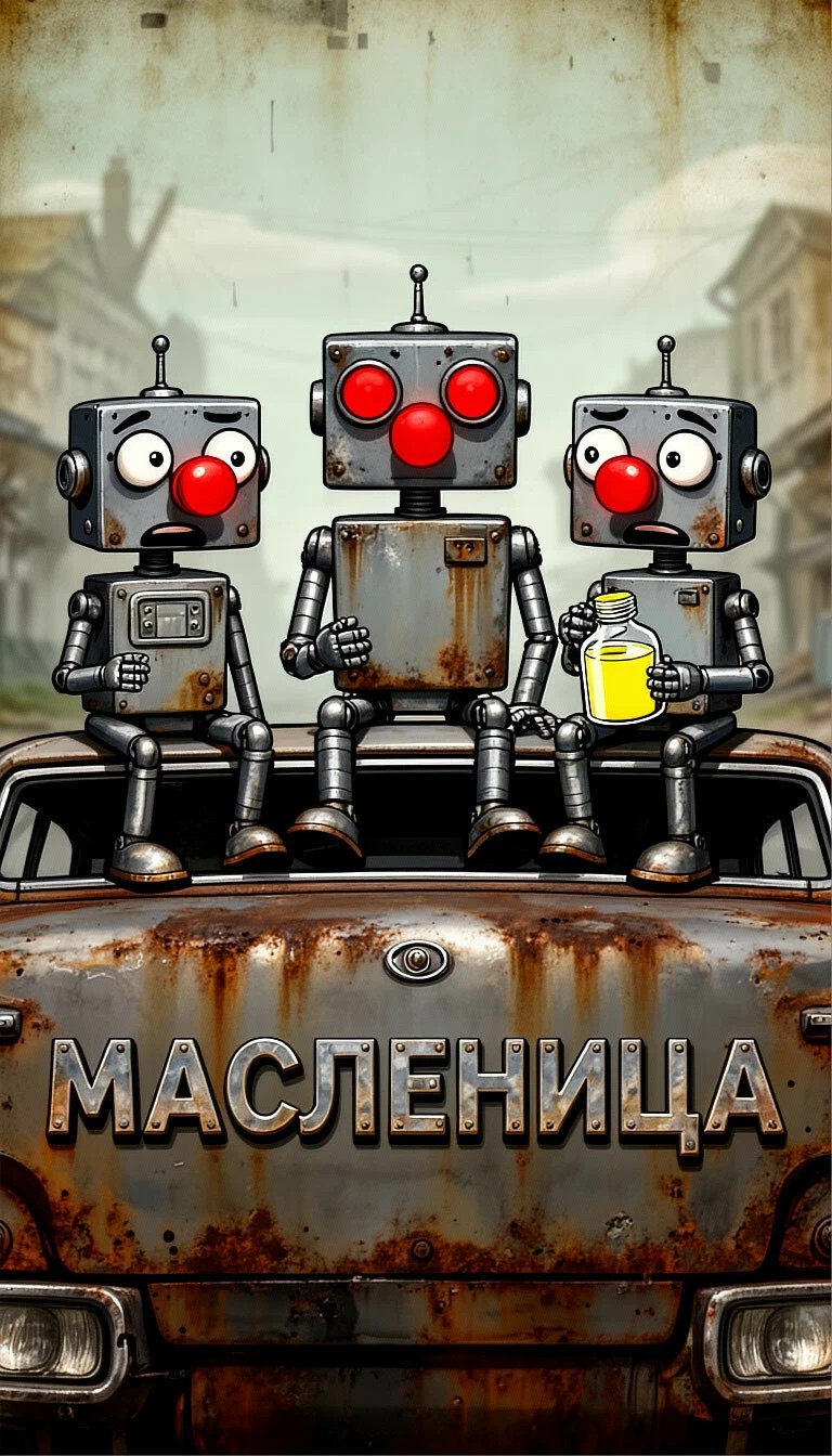 768x1344, 253 Kb / роботы, масленица