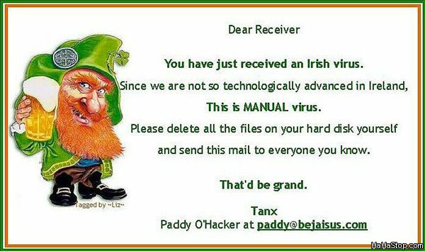 600x354, 65 Kb / ирландцы, вирус