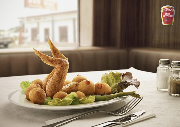 604x426, 45 Kb / курица, салат, девушка, вилка, нож, стол