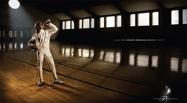 600x332, 51 Kb / фехтование, шпага, вода, свет