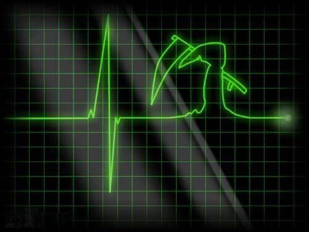 610x458, 43 Kb / кардиограмма, смерть