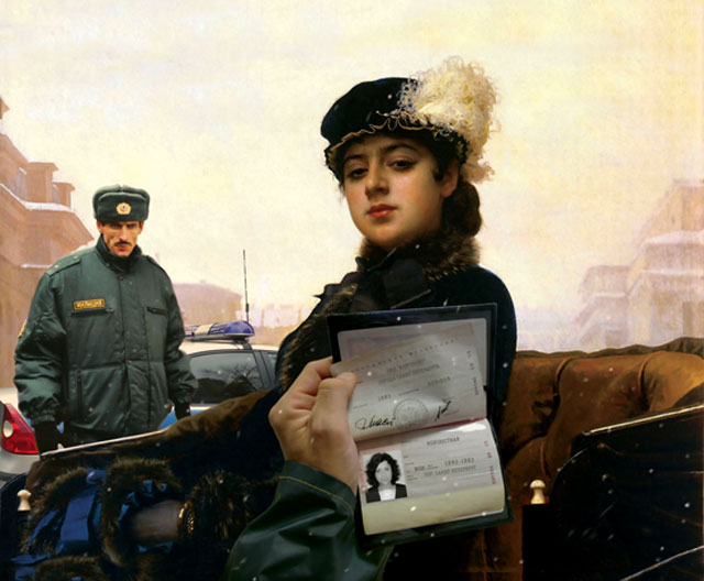 640x528, 60 Kb / незнакомка, паспорт, менты