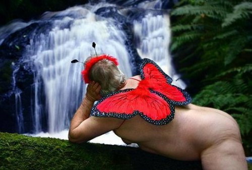 500x339, 50 Kb / фея, водопад, бабочка