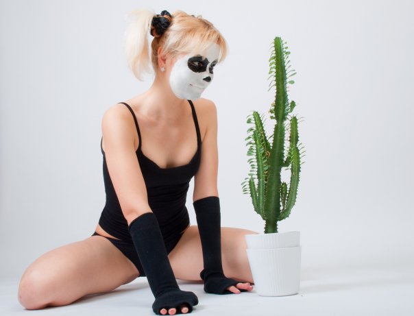 604x461, 29 Kb / Панда, кактус