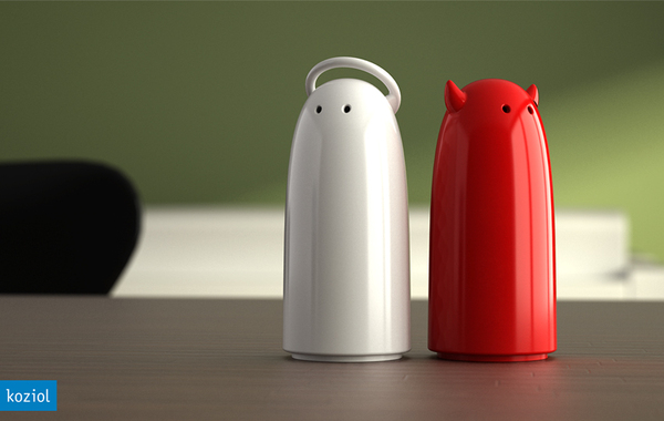 600x380, 115 Kb / солонка, перечница, ангел, дьявол