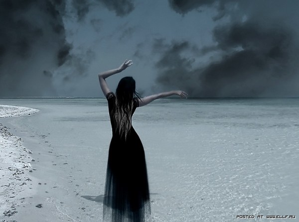 600x446, 43 Kb / девушка, море, небо