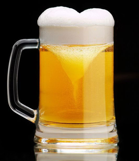 532x613, 47 Kb / пиво, пена, сердце, бокал