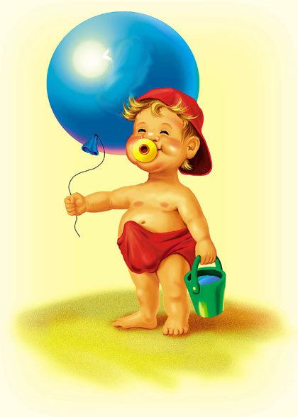 420x588, 59 Kb / хуй, ребенок, ведерко, шарик, соска