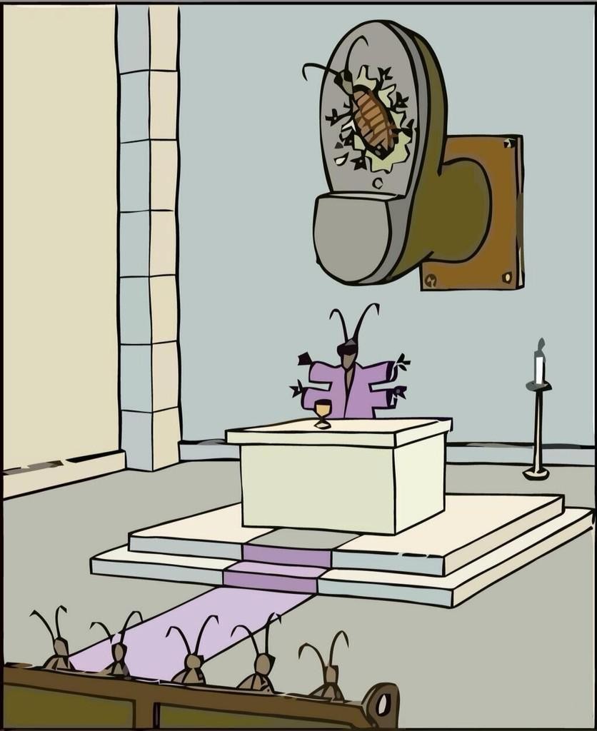 836x1024, 105 Kb / тараканы, ботинок, религия, церковь