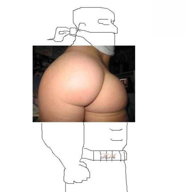 618x640, 25 Kb / мужик, попа, рисунок