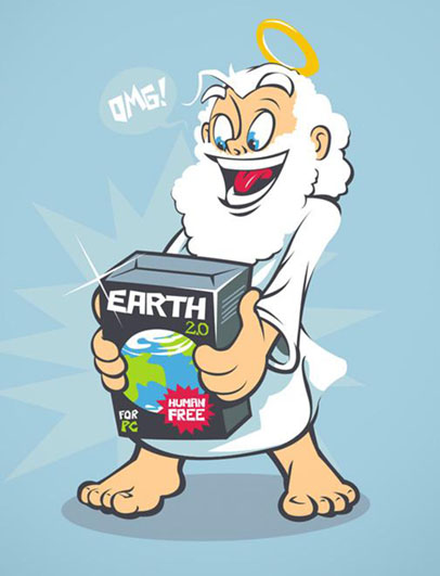 406x531, 60 Kb / бог, земля, человечество