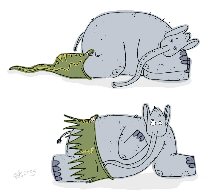 700x658, 77 Kb / слон, удав