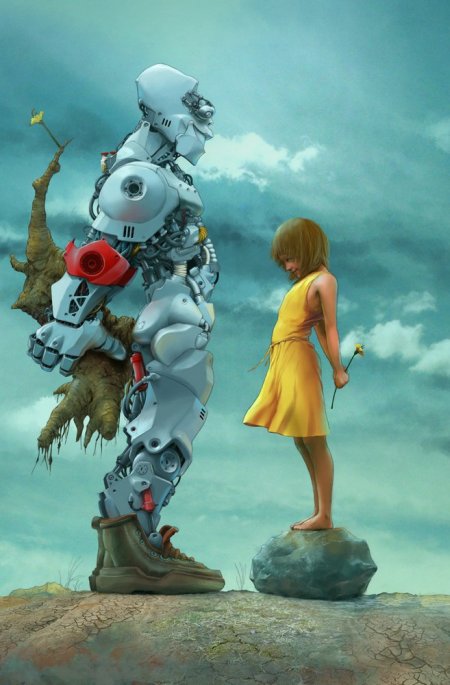 450x685, 68 Kb / девочка, робот