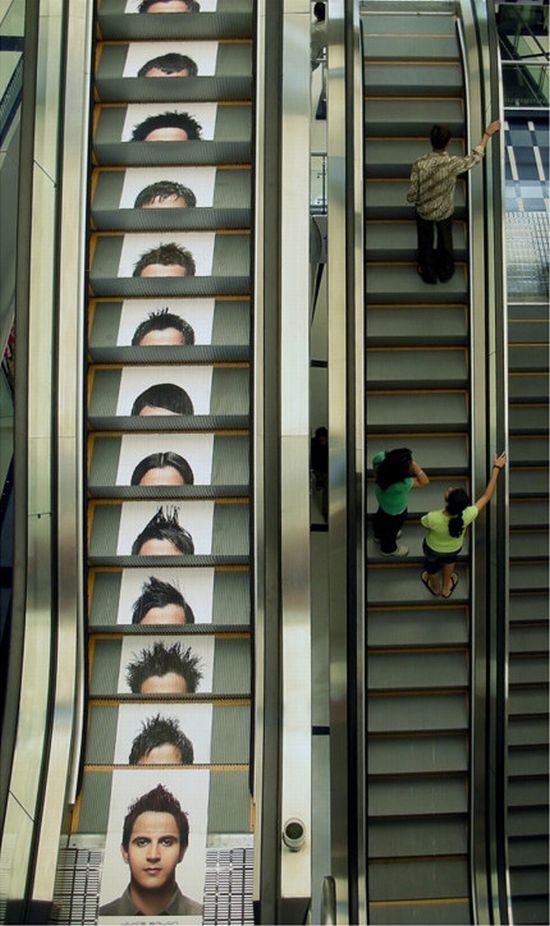 550x926, 86 Kb / эскалатор, портрет, прическа