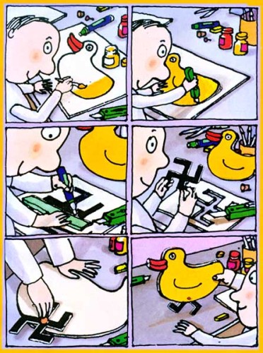 372x500, 131 Kb / утка, свастика