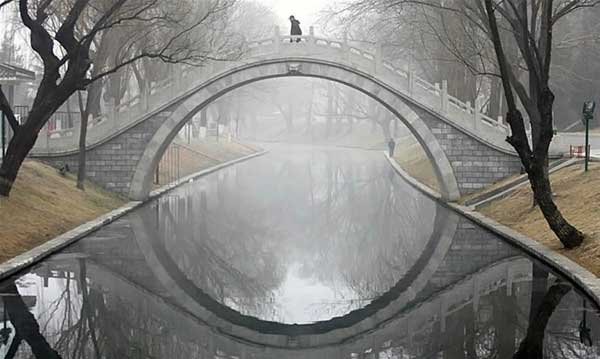 600x359, 44 Kb / мост, река, арка