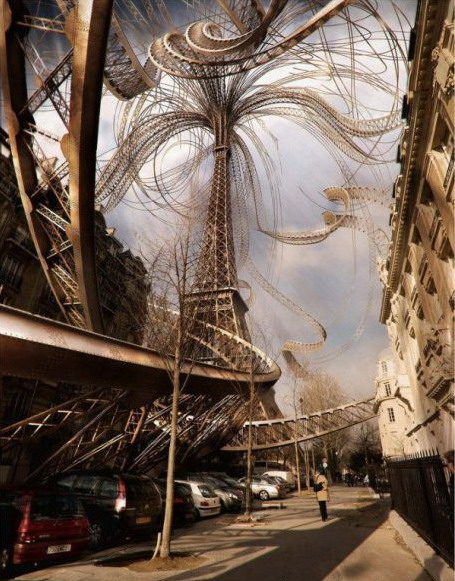 455x581, 112 Kb / рисунок, эйфелева башня