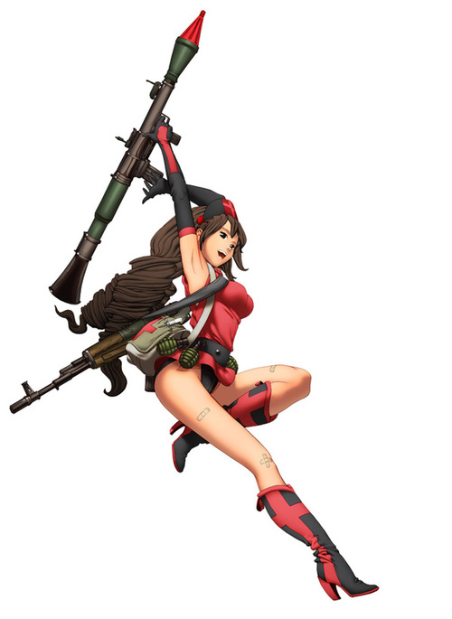 500x685, 88 Kb / аниме, гранатомет, рисунок