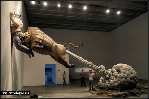 500x333, 40 Kb / бык, чёрт, пердящий бык