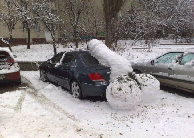 630x450, 80 Kb / снег, авто, хер
