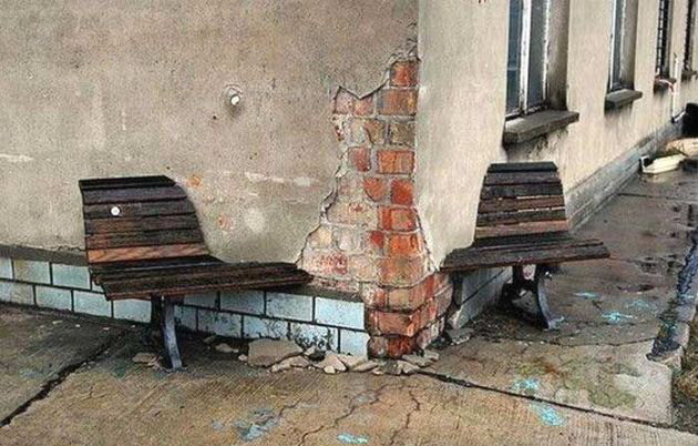 630x402, 84 Kb / стена, скамейка