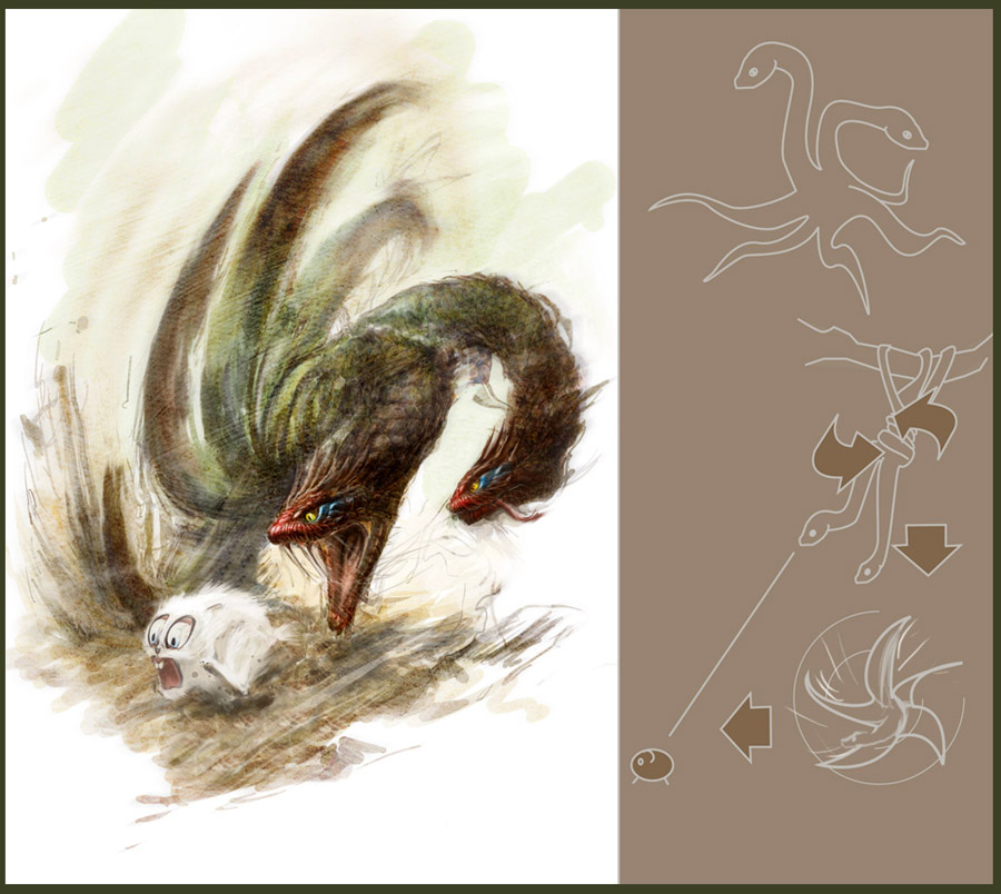 900x804, 138 Kb / инкредибл кричерс, заяц, змея