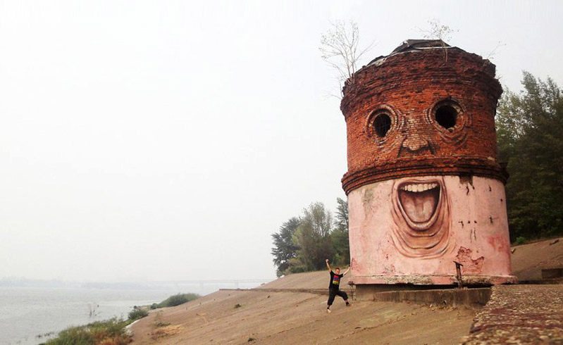 799x490, 80 Kb / башня, стритарт, нижний новгород, глаза