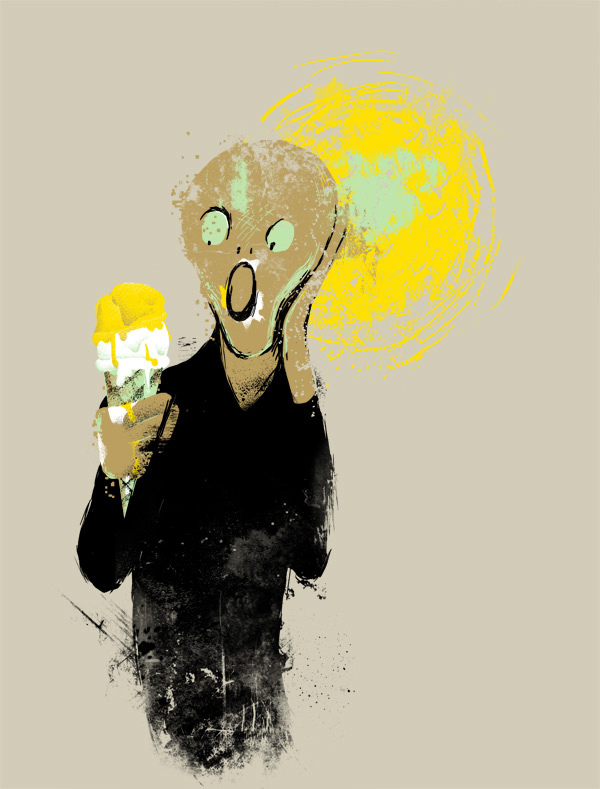 600x789, 116 Kb / мунк, крик, мороженое, игра слов