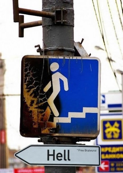 432x604, 47 Kb / ад, указатель, переход, знак