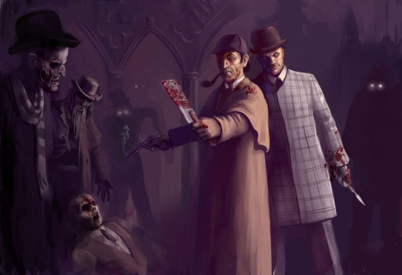 790x540, 46 Kb / Холмс, Ватсон, зомби