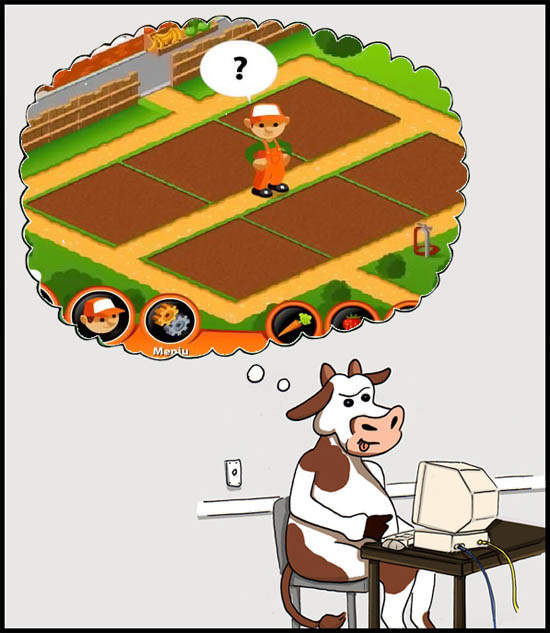 550x633, 83 Kb / ферма, корова, компьютер