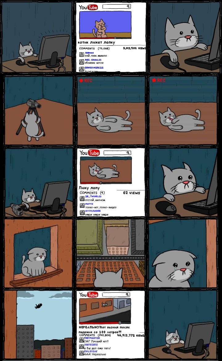 720x1166, 197 Kb / кот, ютьюб, youtube, самоубийство