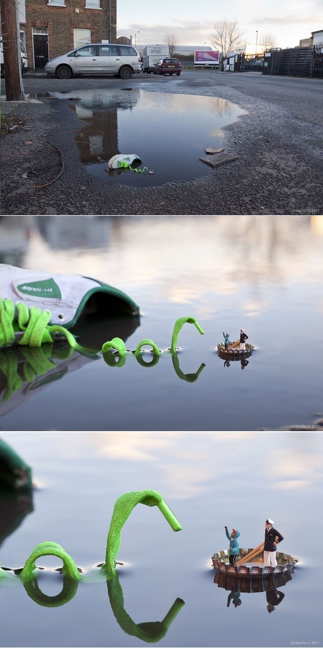 640x1285, 121 Kb / кроссовок, лужа, лох-несское чудовище, шнурок, крышка, капитан, миниатюра