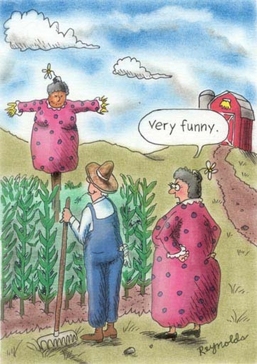 530x749, 119 Kb / пугало, мужик, жена