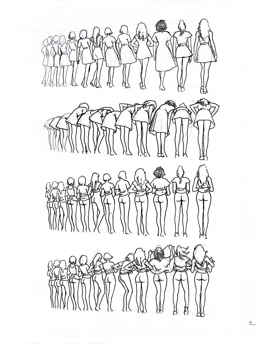 900x1200, 246 Kb / стриптиз, набросок, рисунок, девушки, толпа, юбки, платья, поклон, наклон