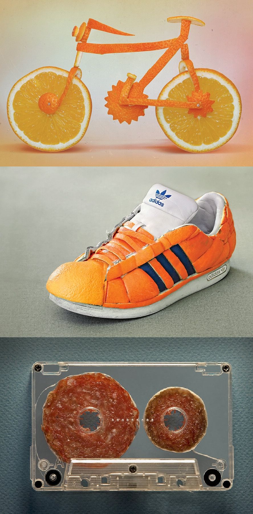 888x1803, 265 Kb / велосипед, кроссовки, кассета, апельсин, кожура, адидас