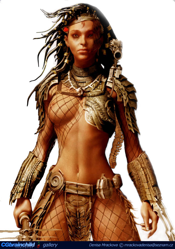 667x950, 141 Kb / девушка, снаряжение хищника, стелсбронелифчик, сиська