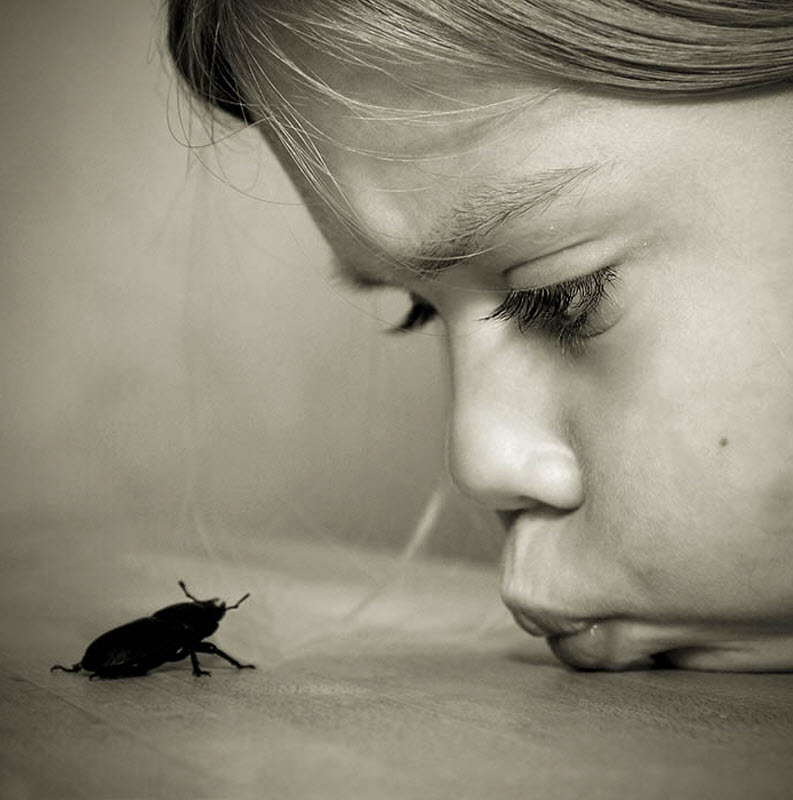 793x800, 70 Kb / девочка, жук, губы, волосы, стол