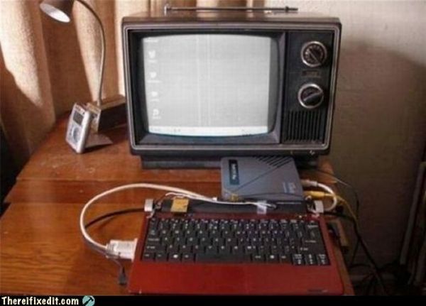 600x431, 40 Kb / клава, переходник, ретротелек, чудо