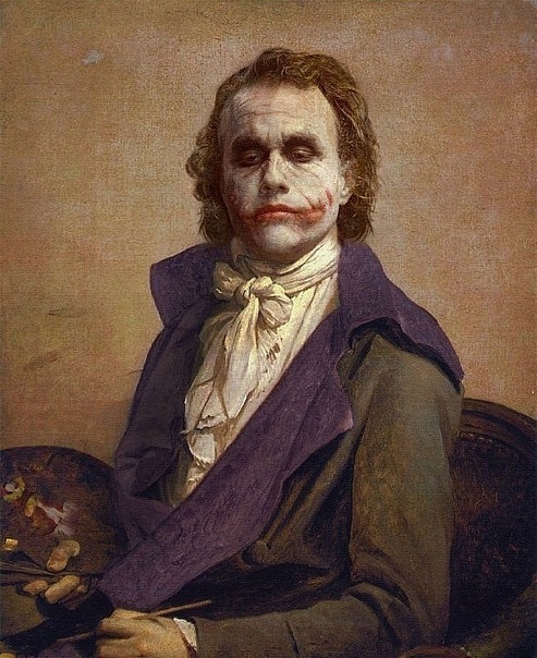 493x604, 119 Kb / автопортрет, джокер
