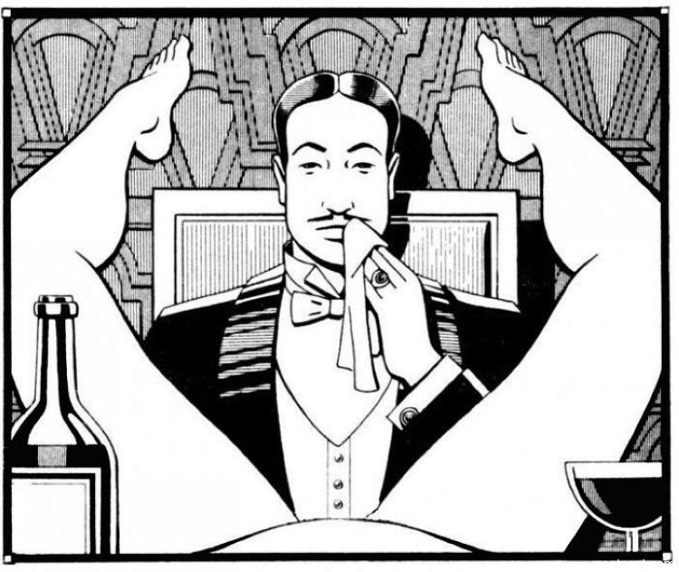 750x632, 95 Kb / англичанин, салфетка, куннилингус, ужин