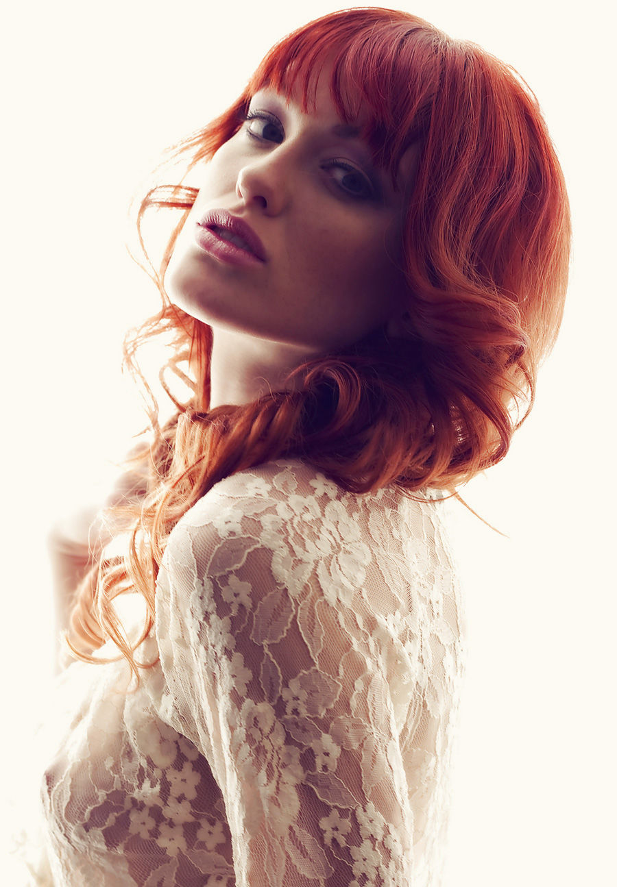 900x1295, 183 Kb / рыжая, кружева